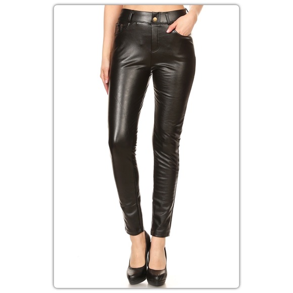 The NEW Boutique Pants - Black Vegan Leather Pants